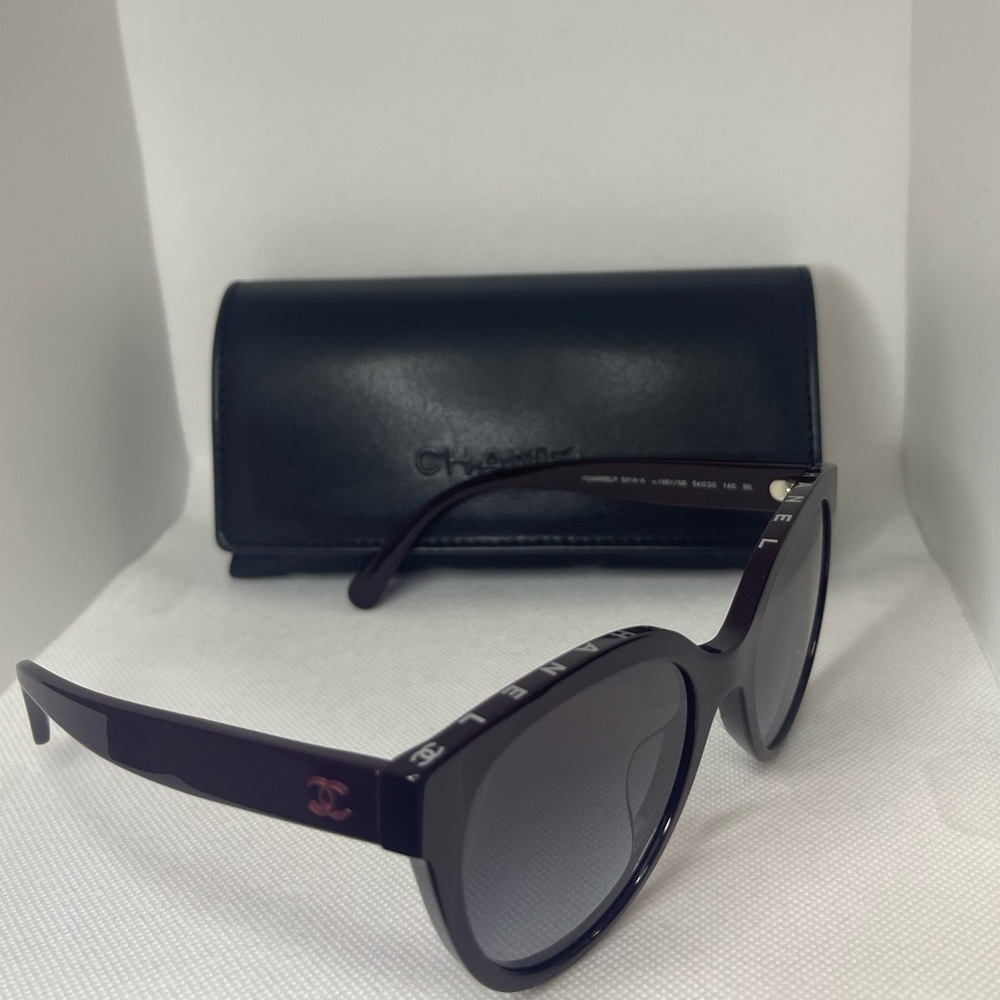 Chanel Burgundy Butterfly Sunglasses - Picture 13 of 14